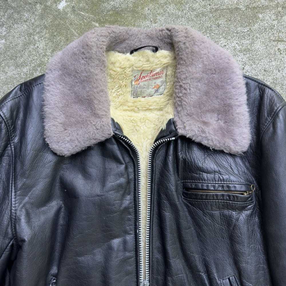 Leather Jacket × Streetwear × Vintage VINTAGE 40s… - image 4