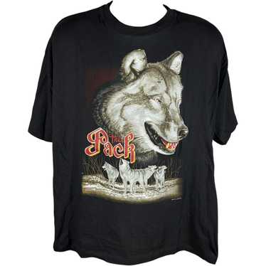 Vintage Vintage "The Pack " Wolf Nature Tee - image 1