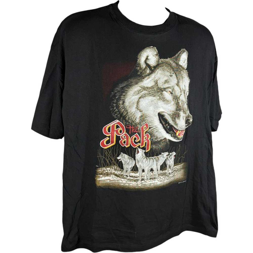 Vintage Vintage "The Pack " Wolf Nature Tee - image 4