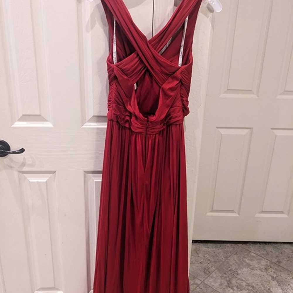 Red crisscross bridesmaid dress, David's Bridal, … - image 6