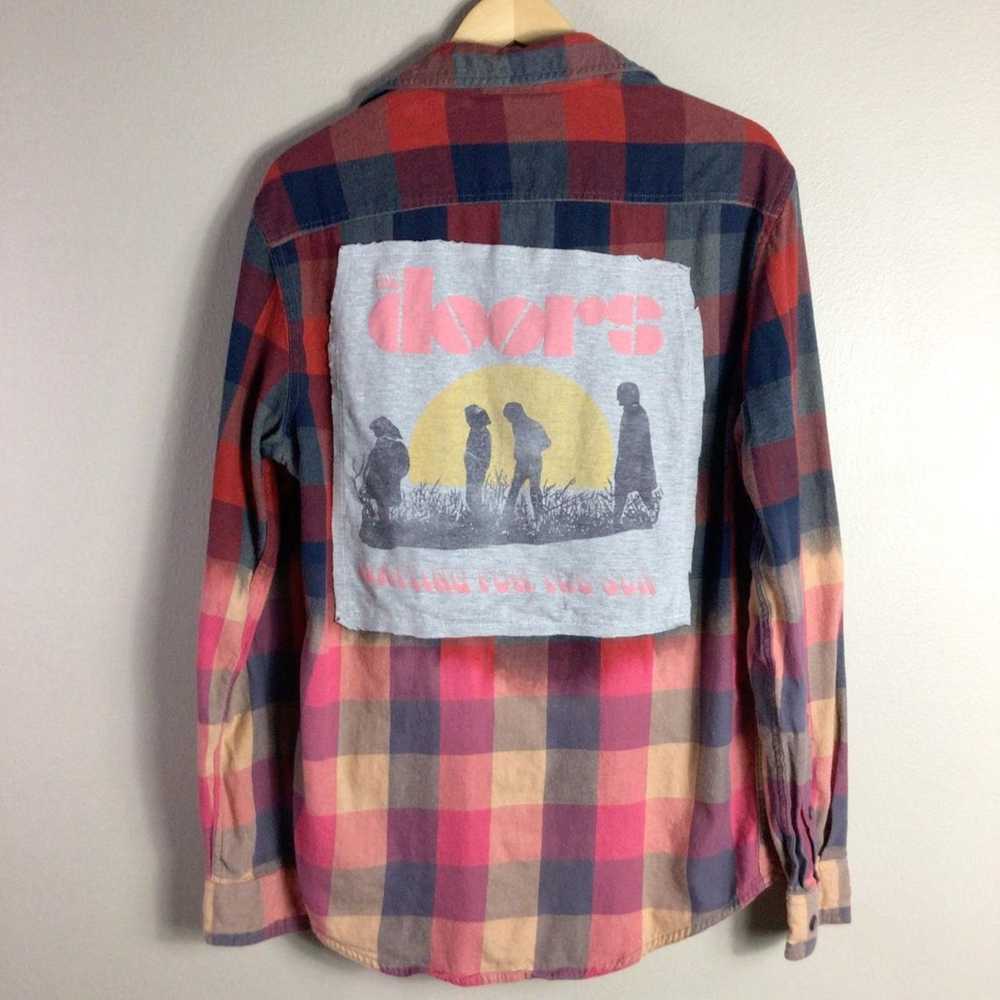 Sonoma Upcycled The Doors album flannel ombre ble… - image 1