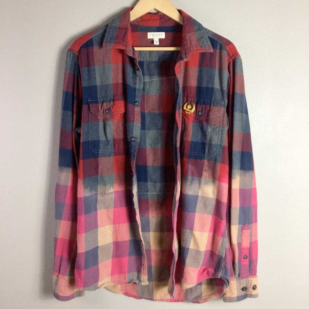 Sonoma Upcycled The Doors album flannel ombre ble… - image 2