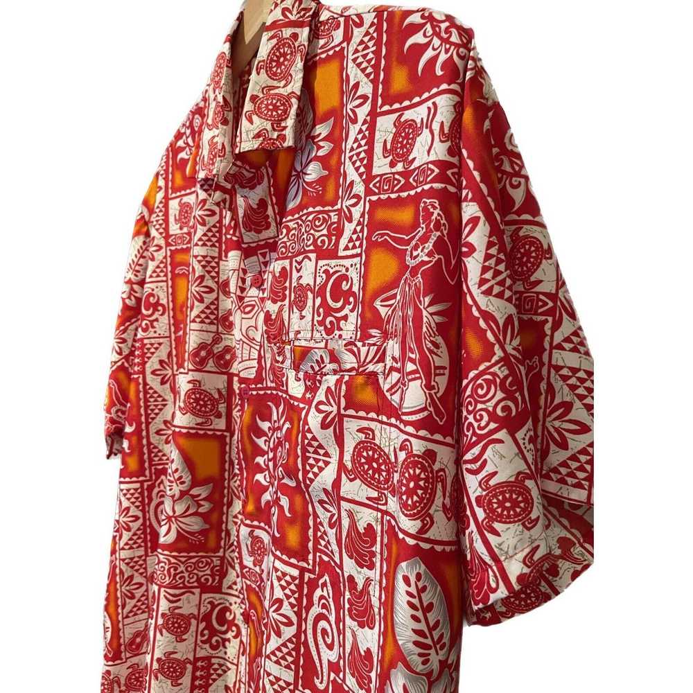 Other LA LEELA Vintage Hawaiian Shirt Tiki Hula G… - image 4