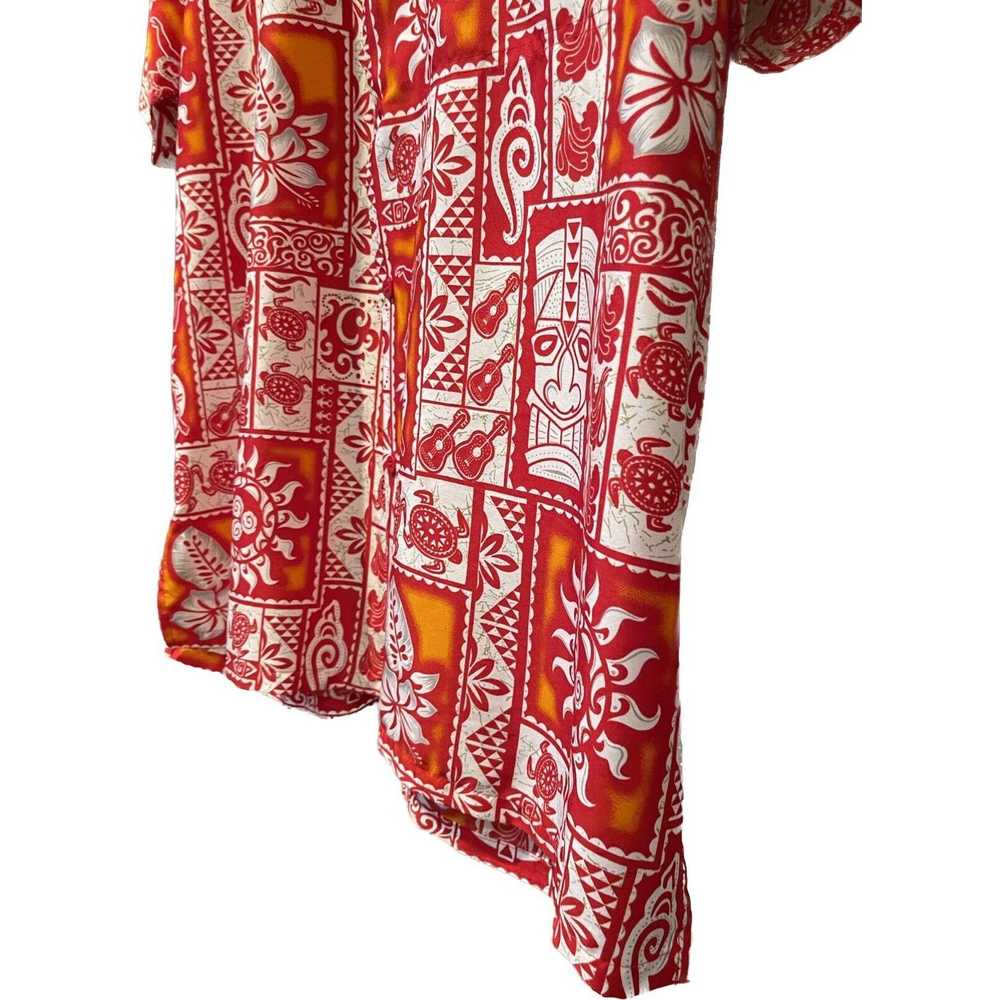 Other LA LEELA Vintage Hawaiian Shirt Tiki Hula G… - image 5