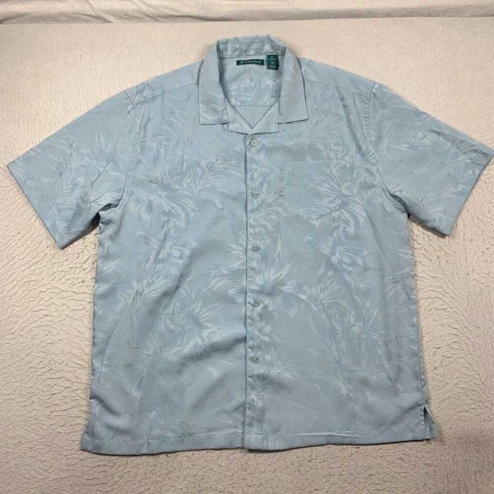 Cubavera Cubavera Hawaiian Camp Shirt Mens XL Blu… - image 1