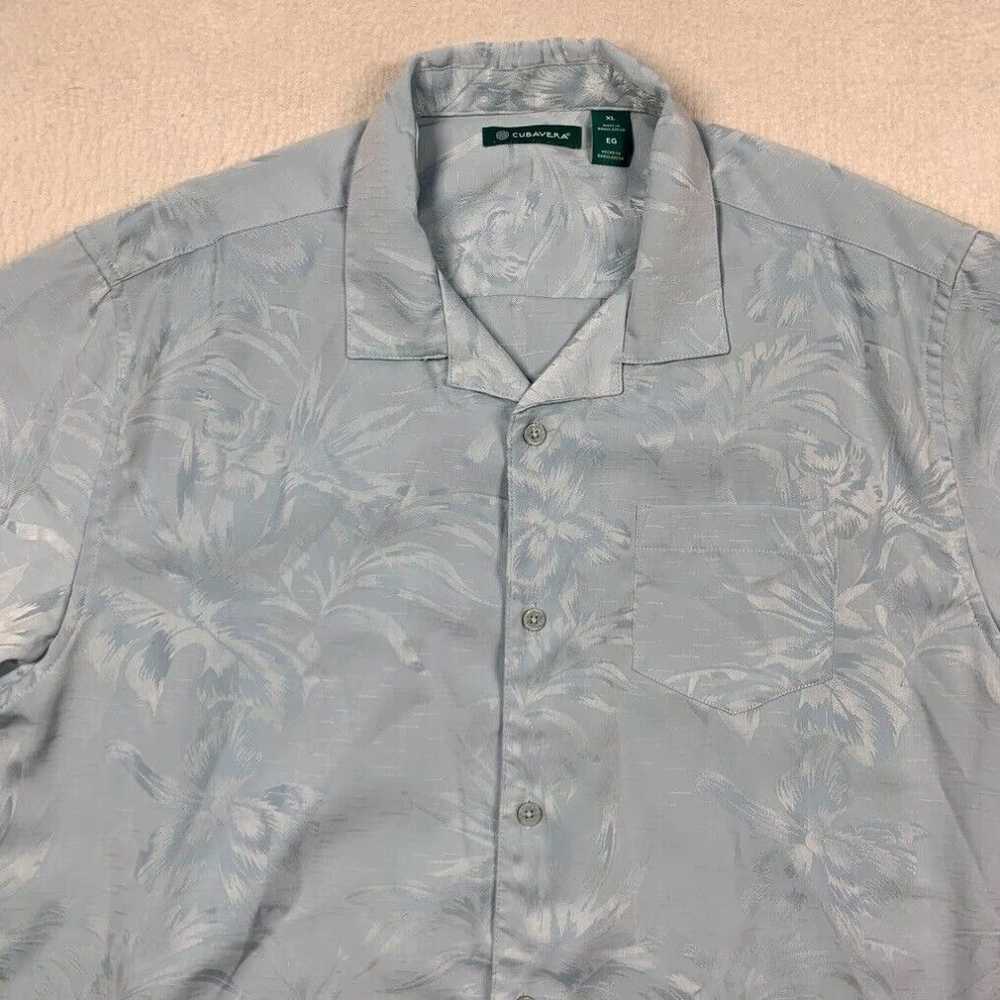 Cubavera Cubavera Hawaiian Camp Shirt Mens XL Blu… - image 2