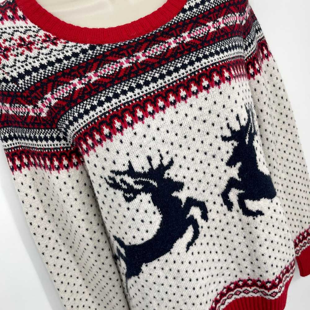 H&M H&M Ugly Christmas Jacquard Knit Reindeer Swe… - image 2