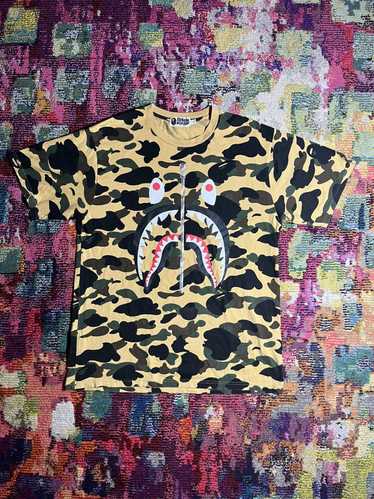 Bape Bape Shark Face Camo Shirt Large