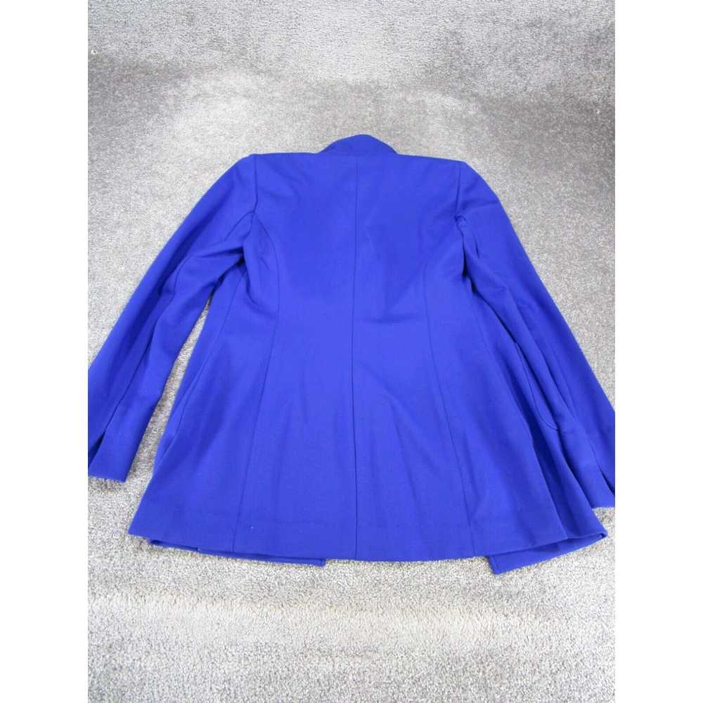 Vintage Nina Mclemore Jacket Womens 0 Blue Belted… - image 3