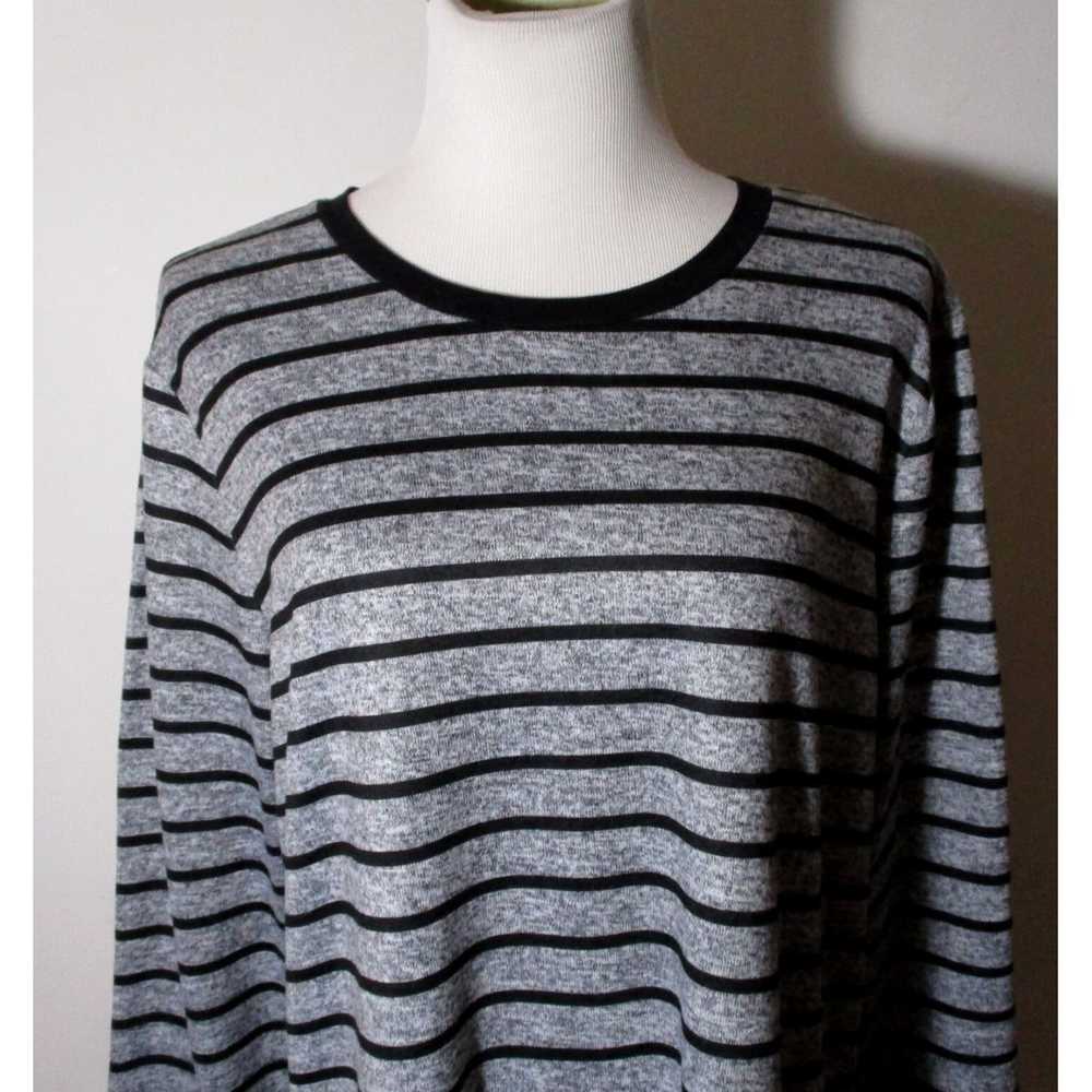 Vintage Luxurious Gray Long Sleeve Sweater Top fo… - image 2