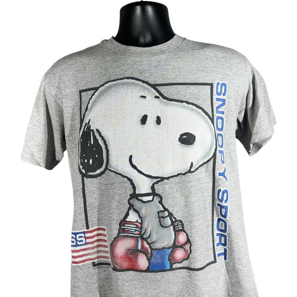 Anvil Vintage Snoopy Sport Boxing Graphic Tee - image 2