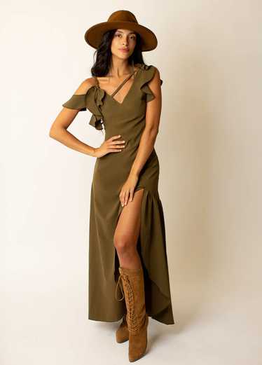 Joyfolie Bianka Dress in Olive