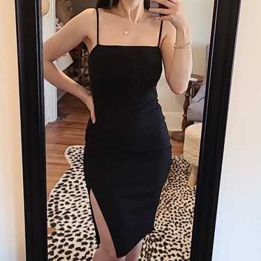 EXPRESS Black Midi Dress