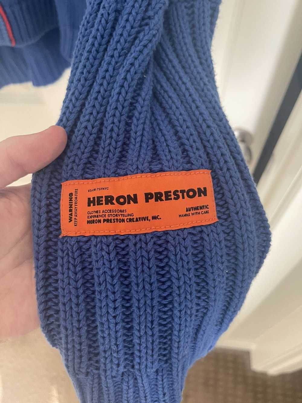 Heron Preston Logo Patch Cable Knit Design Switch… - image 3