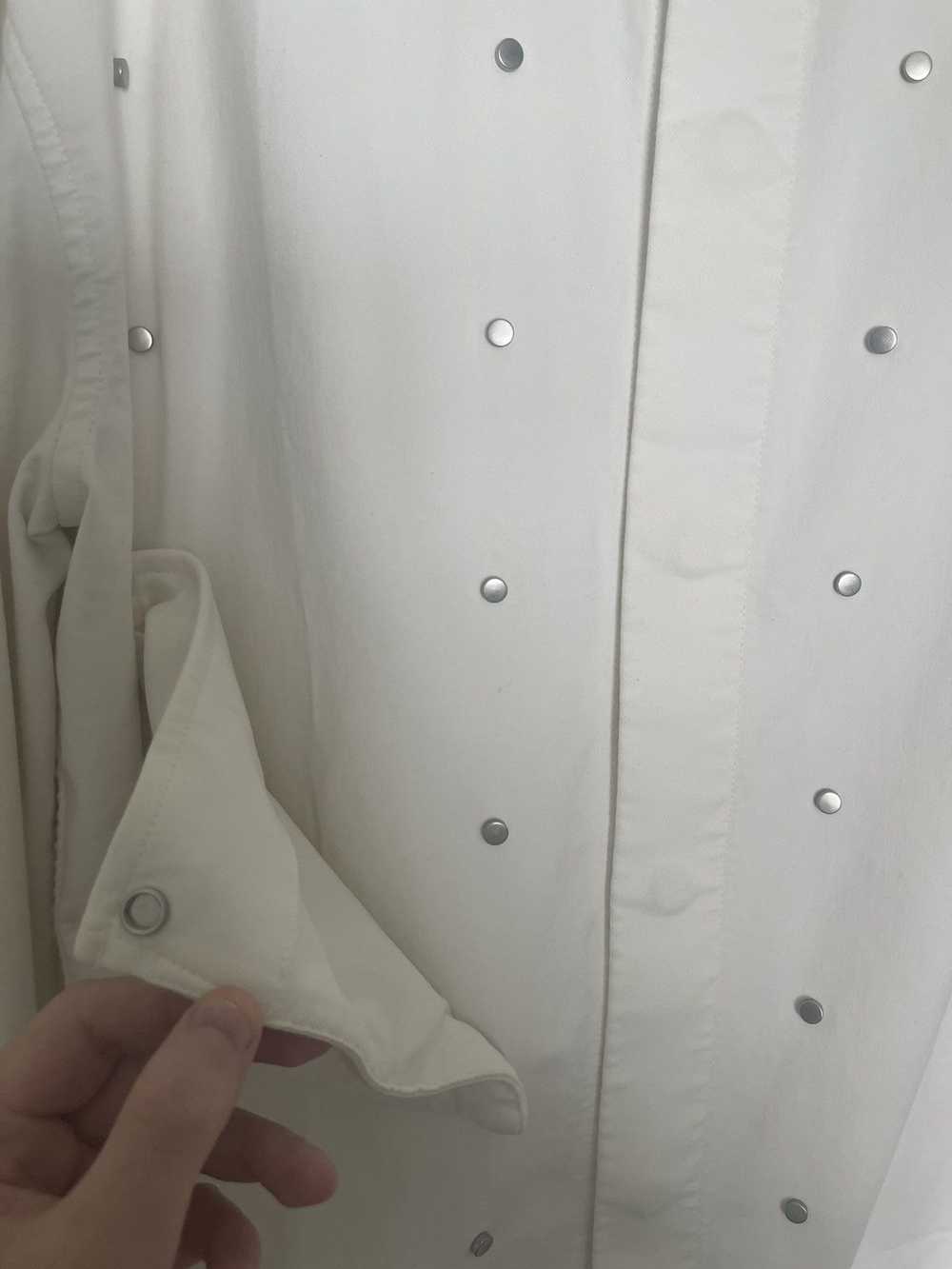 Bottega Veneta WHITE GABARDINE STUDDED SHIRT - image 4