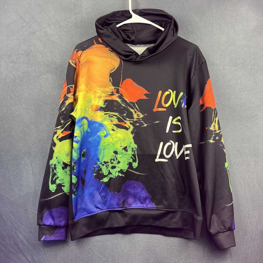 Generic Tie-dye Love is Love Hoodie Men's Small C… - image 1