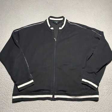 Ralph Lauren Luxurious Black and White Full Zip S… - image 1