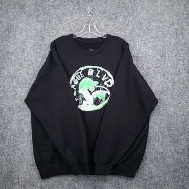 Vintage Plague Blvd Sweatshirt Men XL Black Pullo… - image 1