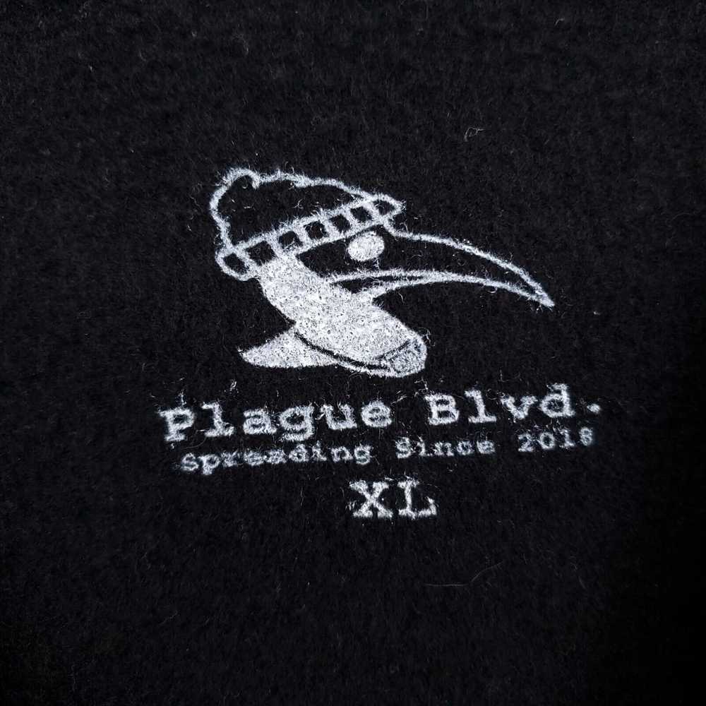 Vintage Plague Blvd Sweatshirt Men XL Black Pullo… - image 3