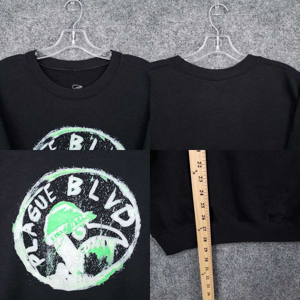 Vintage Plague Blvd Sweatshirt Men XL Black Pullo… - image 4