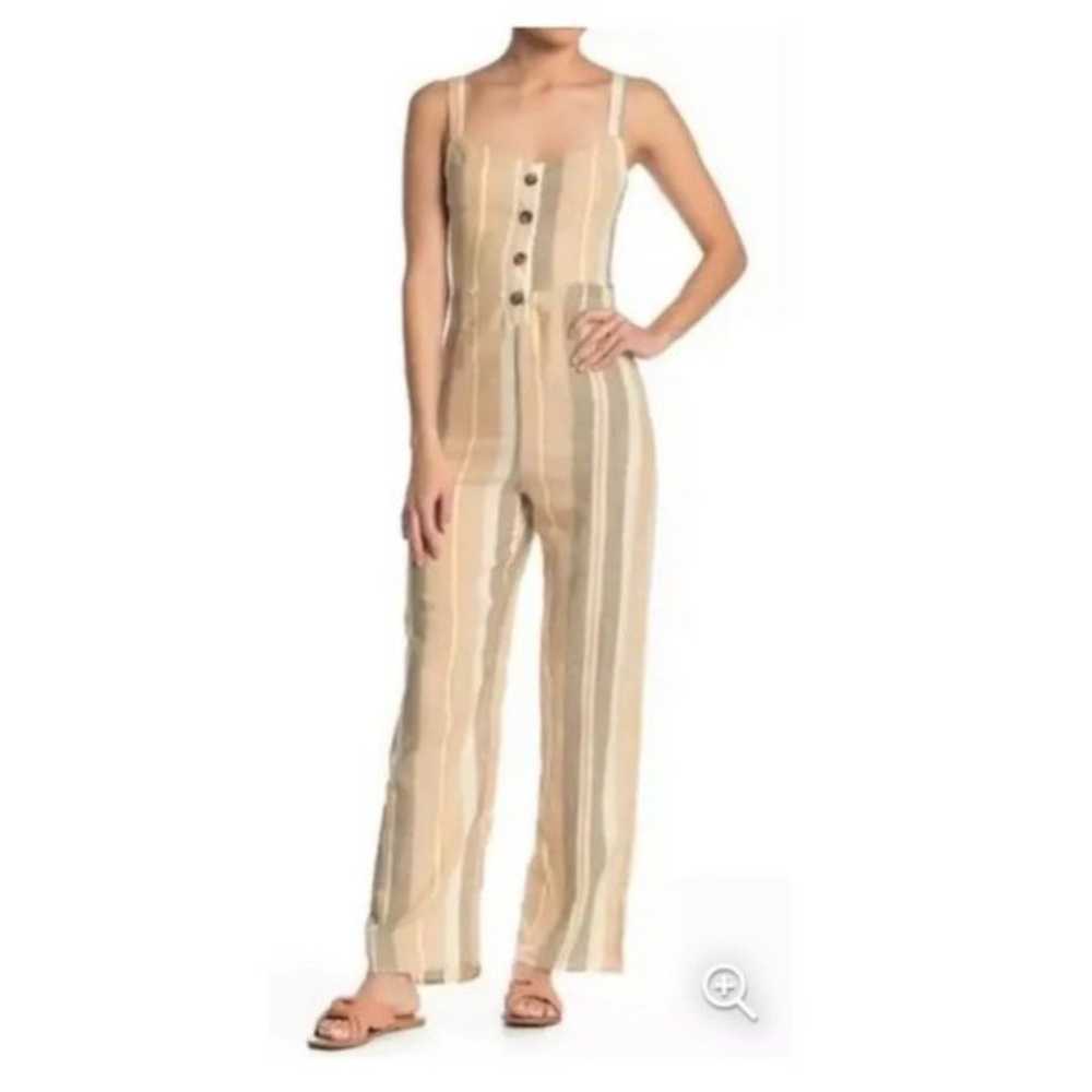 Romeo & Juliet Couture Linen Jumpsuit - image 2