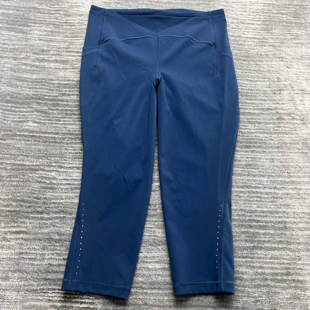 Lululemon Womens High Rise Crop Pants Blue Swift … - image 1