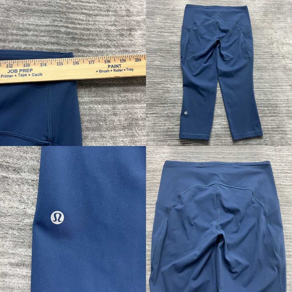 Lululemon Womens High Rise Crop Pants Blue Swift … - image 8