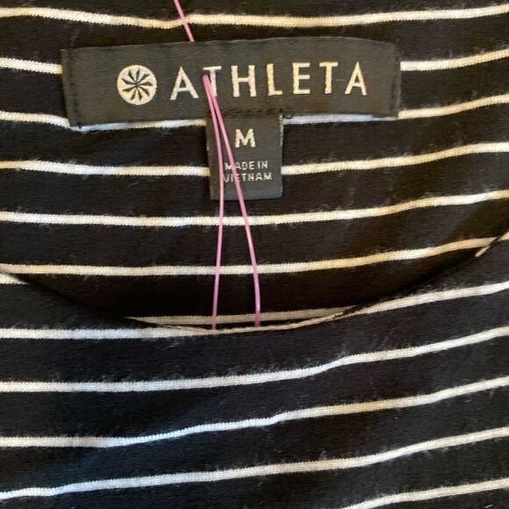 ATHLETA Black and White Stripe La Palma sleeveles… - image 8