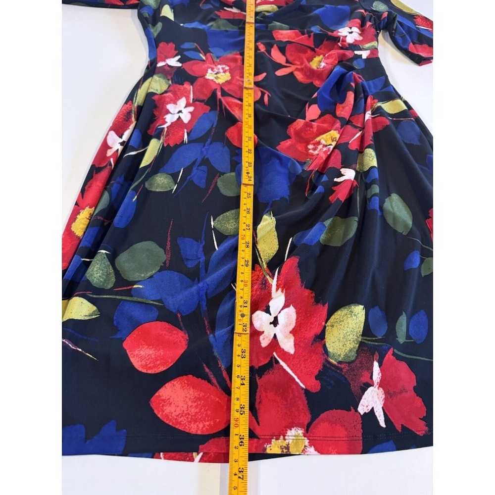 Ralph Lauren Women's Floral Dress Size 16 Ruched … - image 10