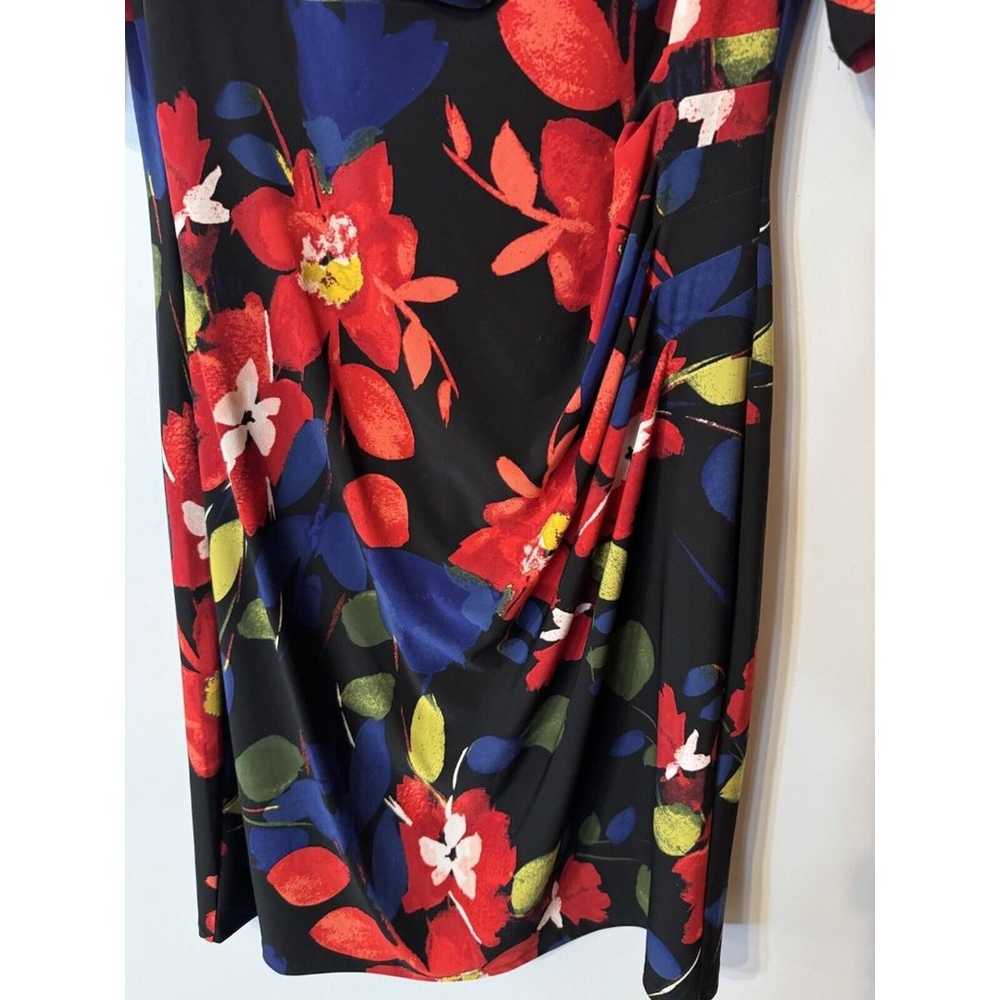 Ralph Lauren Women's Floral Dress Size 16 Ruched … - image 4