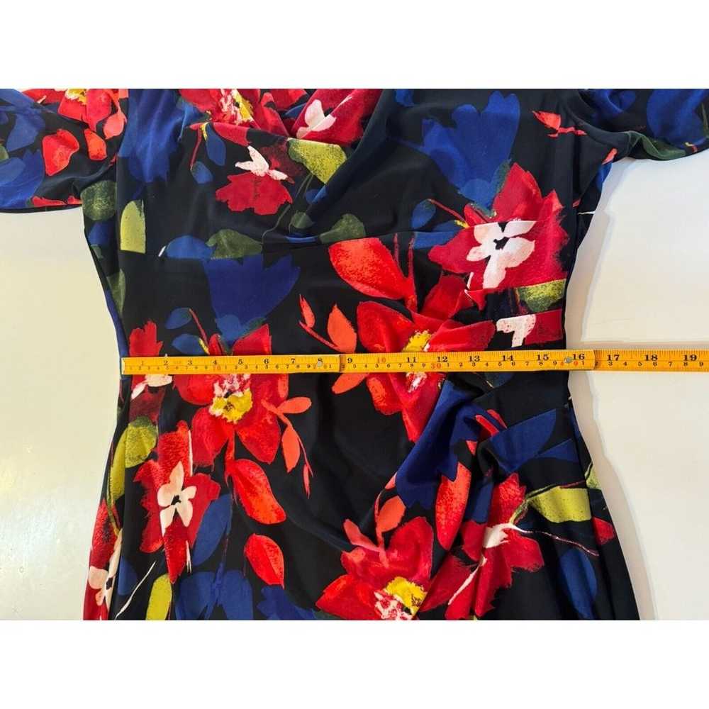 Ralph Lauren Women's Floral Dress Size 16 Ruched … - image 7