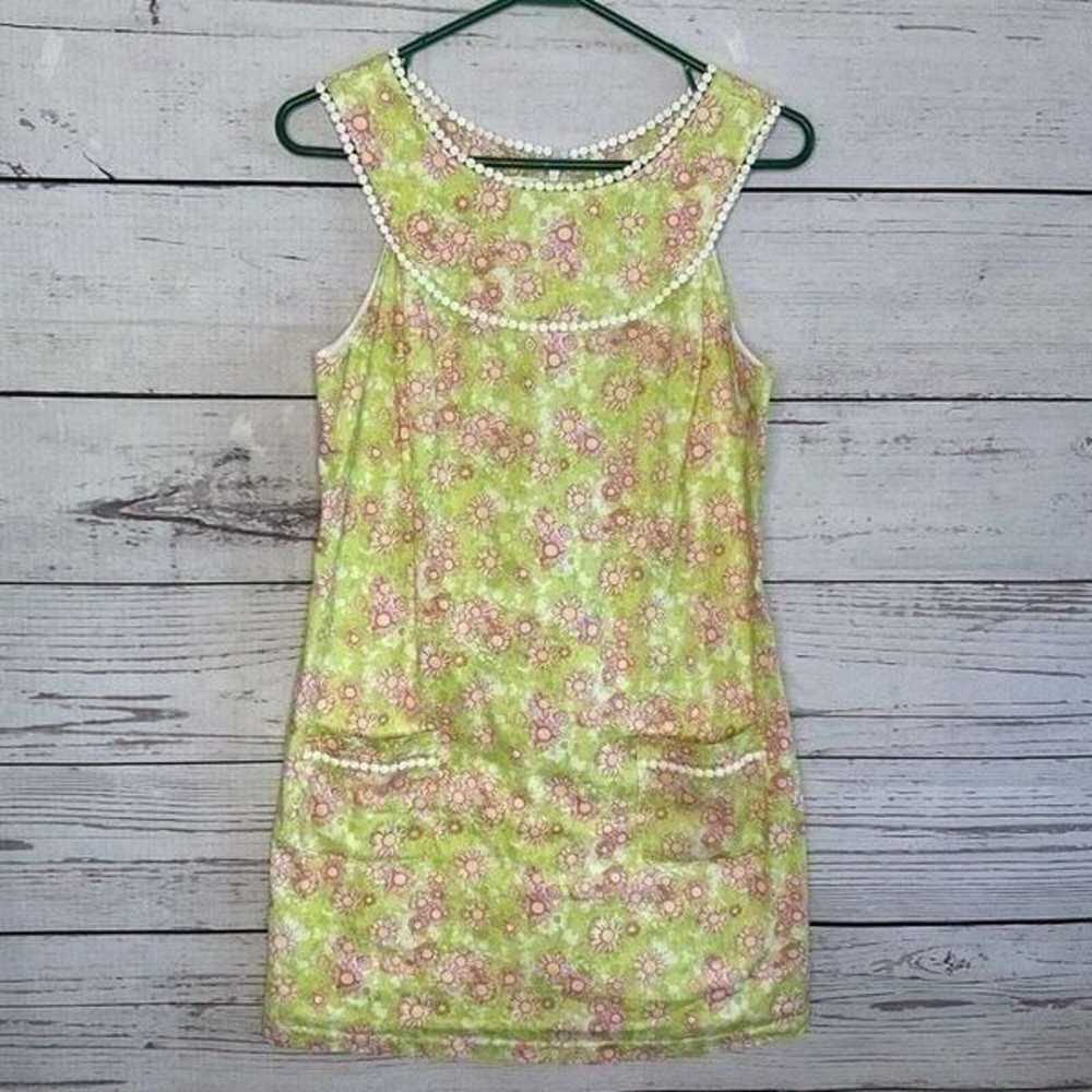 Lilly Pulitzer Womens Floral Yoke Crochet Trim Li… - image 7