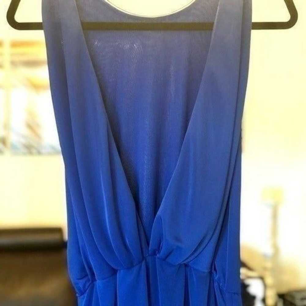 Zara Trafaluc blue open back jumpsuit - image 8