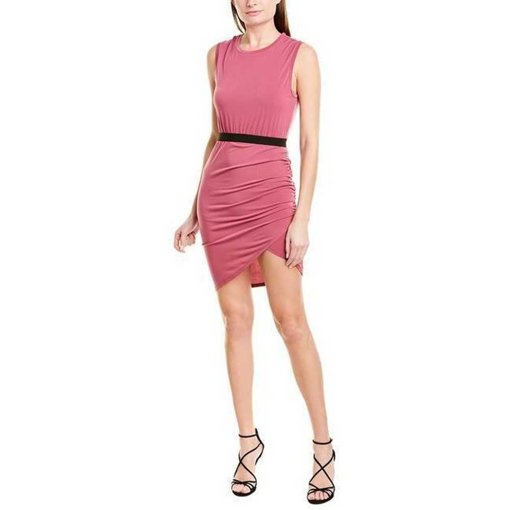 BCBGMaxAzria Side Ruched Asymmetric Tank Dress Pu… - image 8