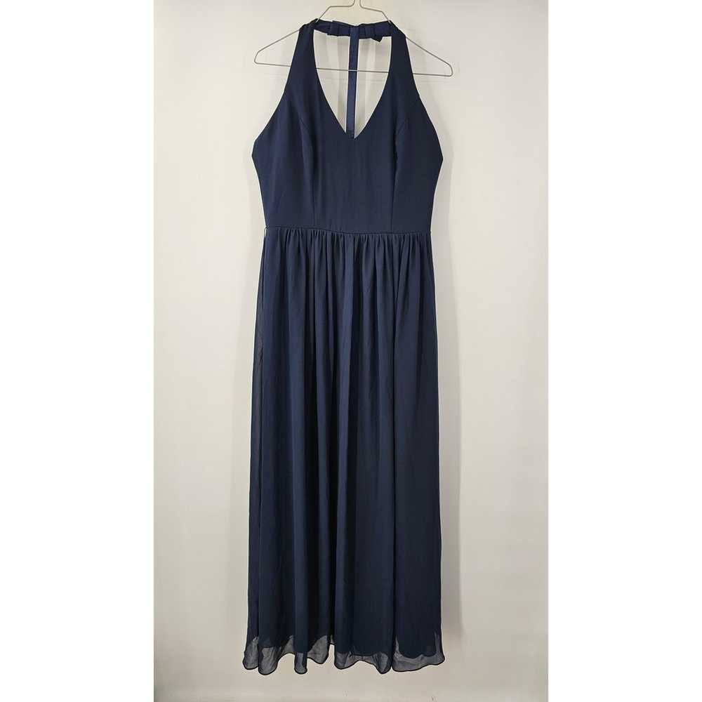 BILL LEVKOFF Navy Blue Formal Gown Dress Womens S… - image 1