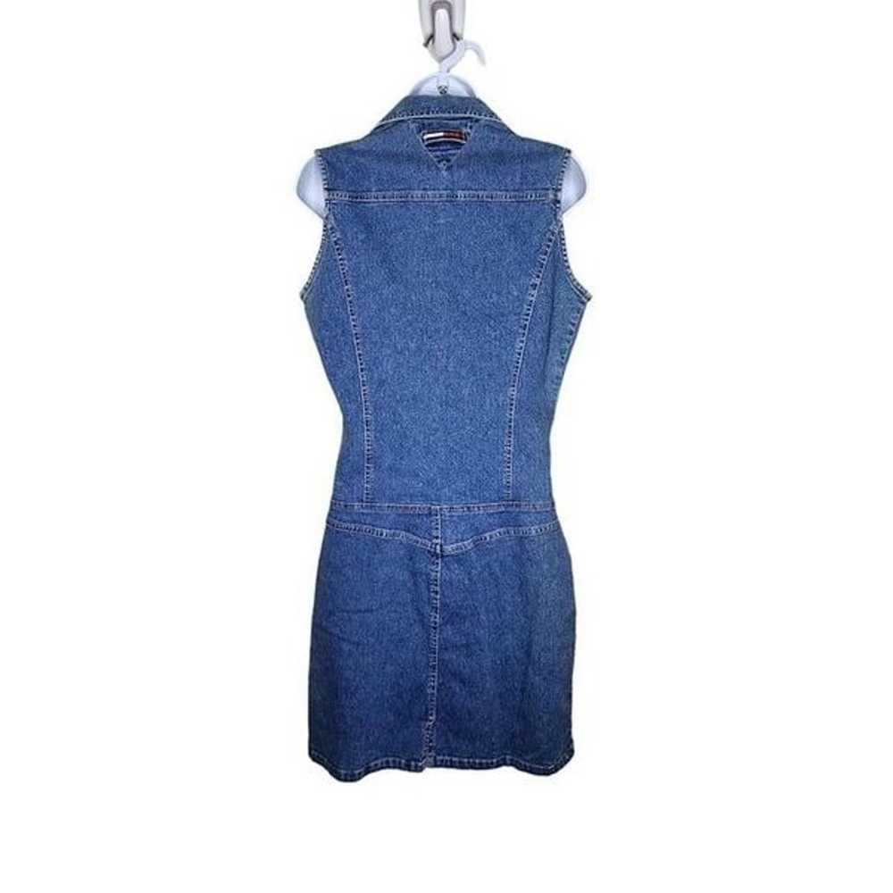 Vintage Y2K Tommy Hilfiger Sleeveless Denim Dress… - image 4