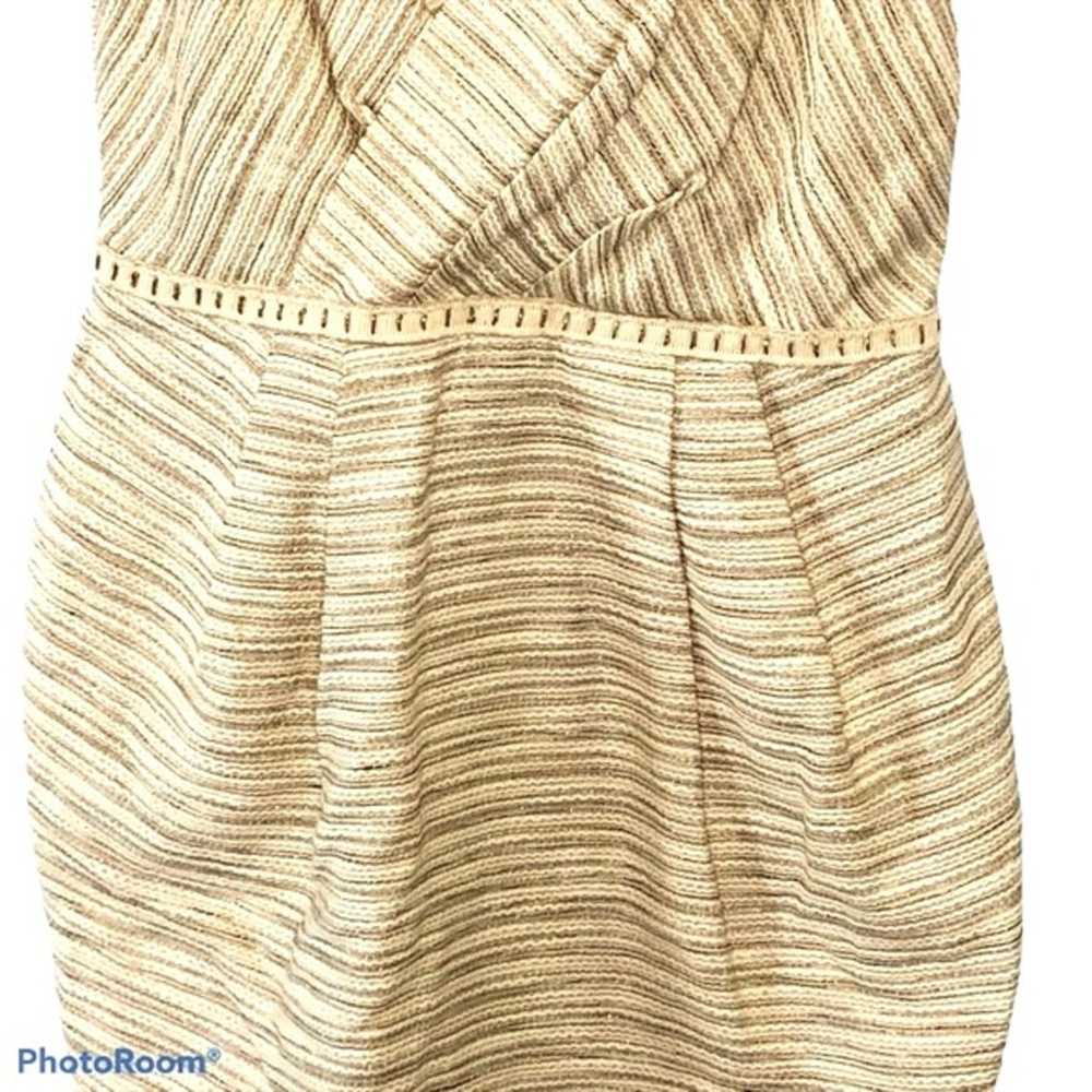 Axara Paris Linen Blend Faux Wrap Cocktail Dress … - image 6