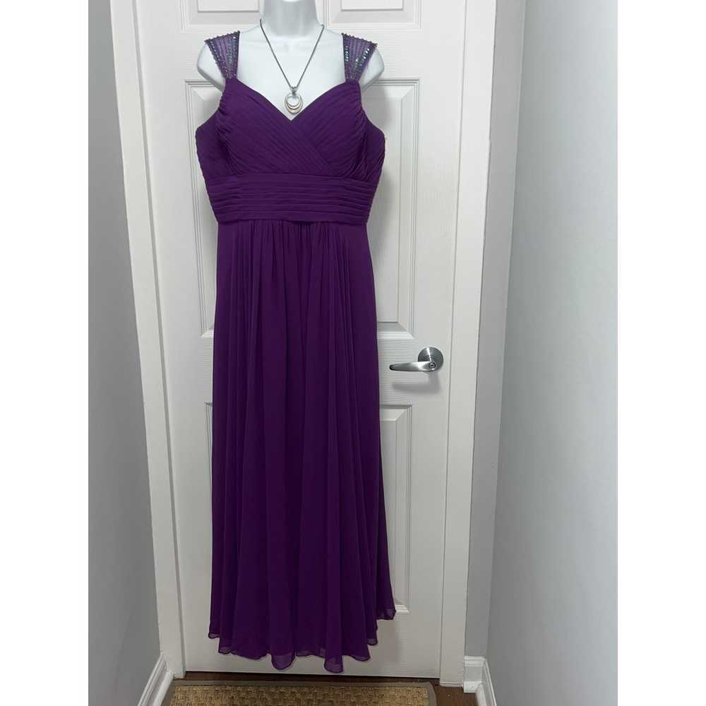 Cinderella Divine women’s purple Elegant Satin Dr… - image 1