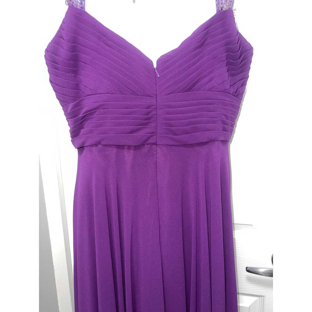 Cinderella Divine women’s purple Elegant Satin Dr… - image 8