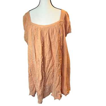 Free People Angele Mini Dress in Autumn Peach