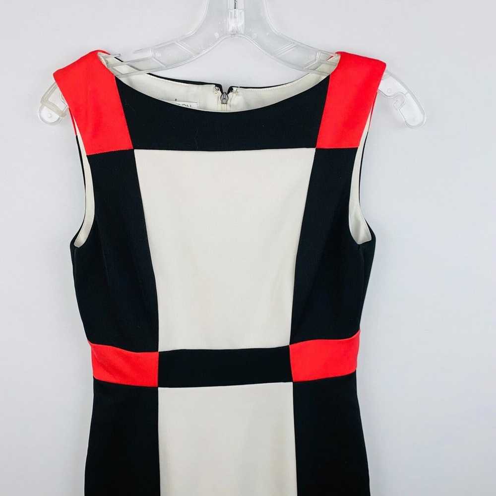 Maggie London Womens 4 Colorblock Sleeveless Shea… - image 3