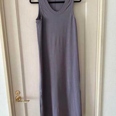 Lulu Lemon Gray Sleeveless Long Dress