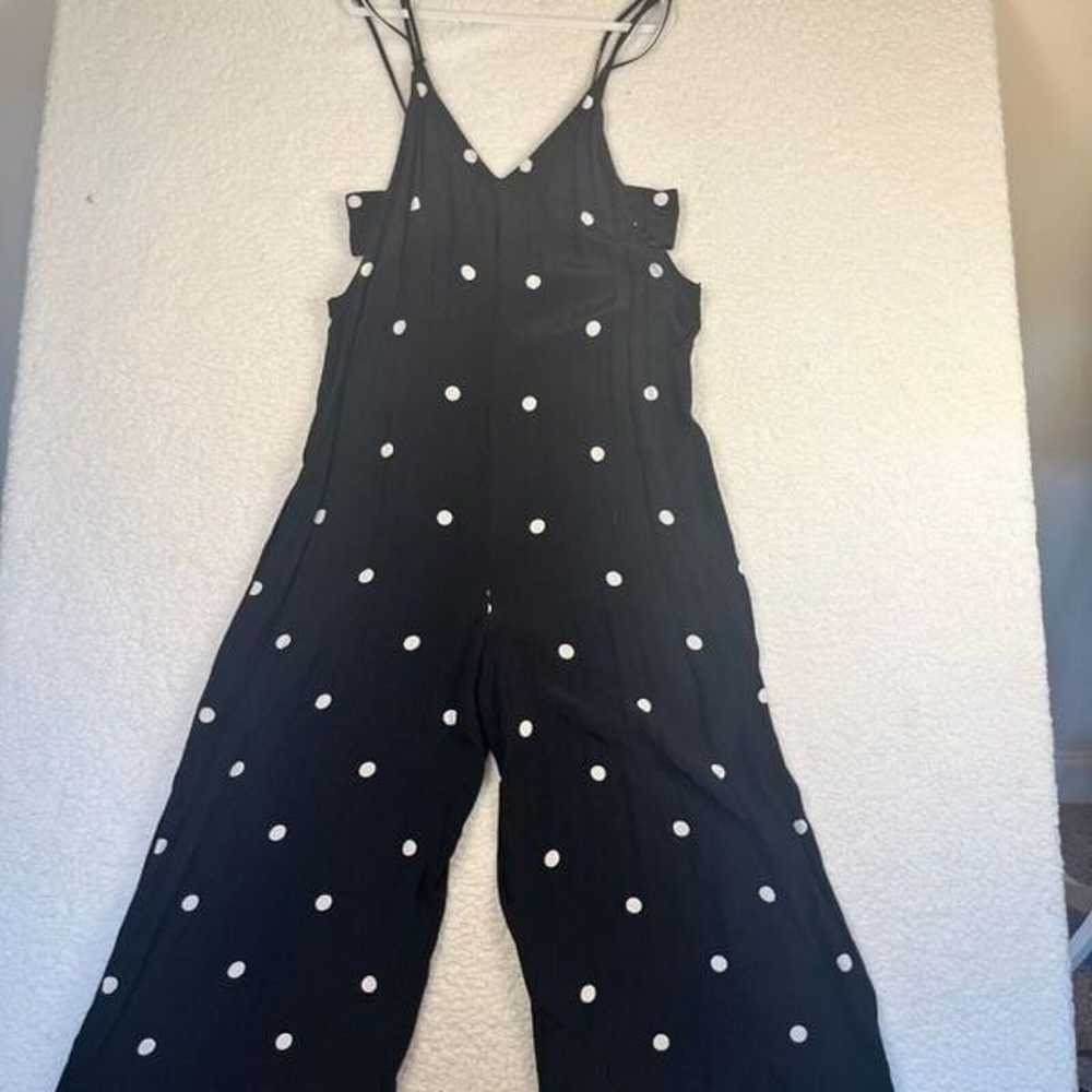 FREE PEOPLE BLACK AND WHITE POLKA DOT JUMPSUIT RO… - image 2