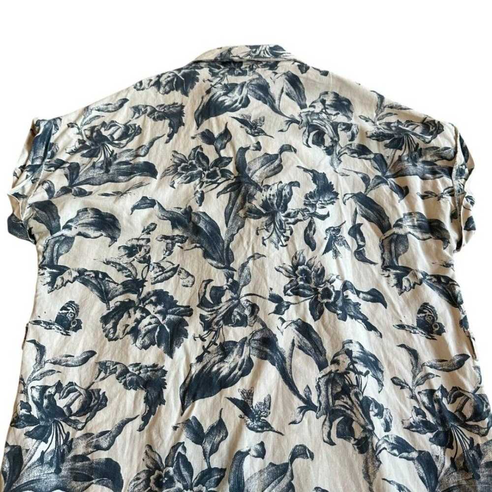 Frank and Oak Button-Down Floral Shirt Dress Shor… - image 8