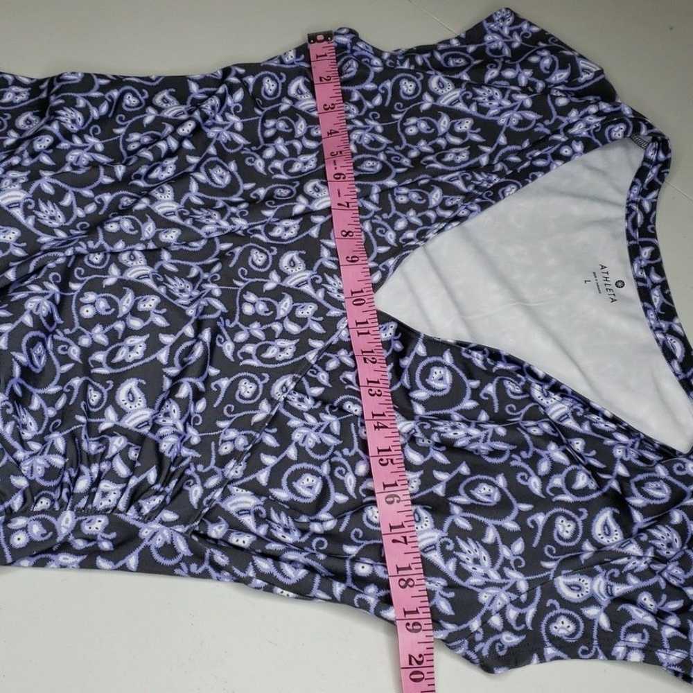 Athleta Dress Small Nectar Faux Wrap Floral Paisl… - image 11