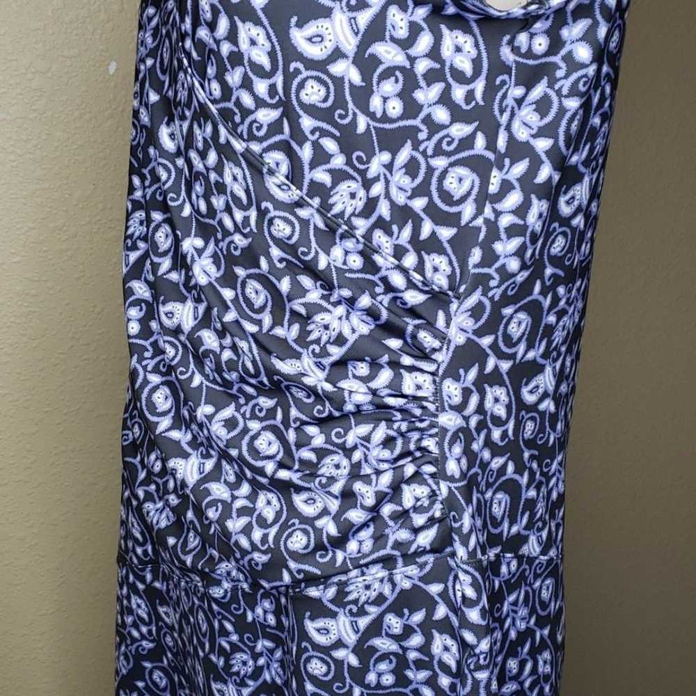 Athleta Dress Small Nectar Faux Wrap Floral Paisl… - image 8