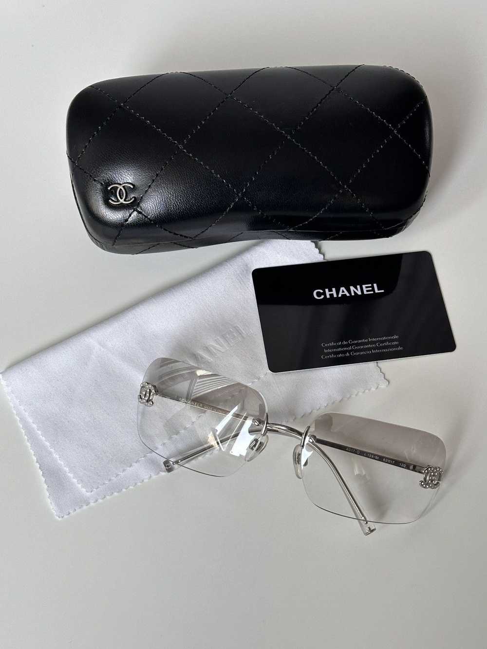 Chanel × Vintage Chanel Rhinestone Swarovski Sung… - image 3