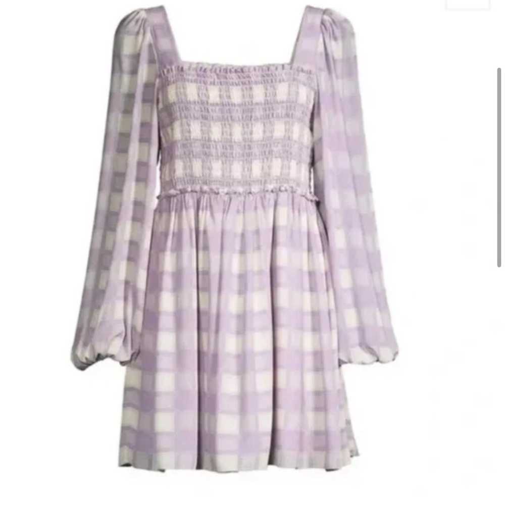 Toccin New York Mini Dress Lavender Smocked Mini … - image 10