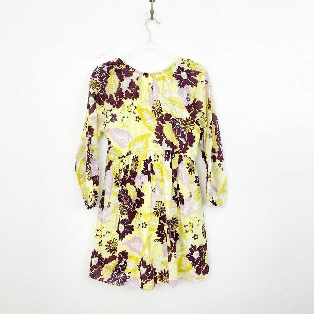 Anthropologie Floral V Neck Mini Dress - image 6