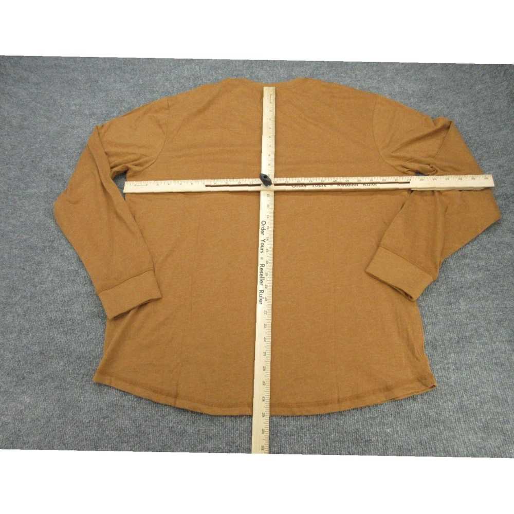 Weatherproof Brown Crew Neck Long Sleeve Tee Shir… - image 7